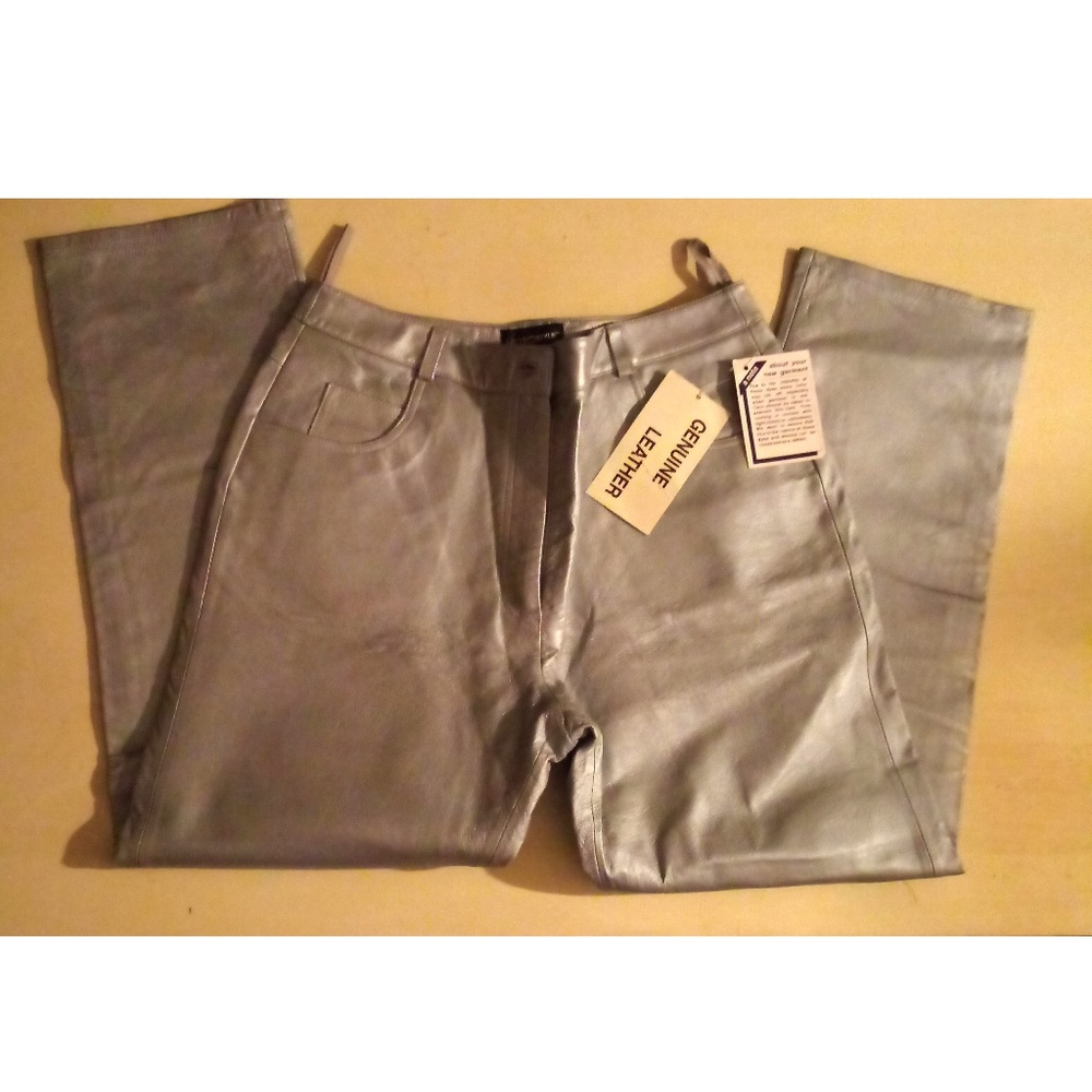 Leather pants new (silver) by "Metostyle"